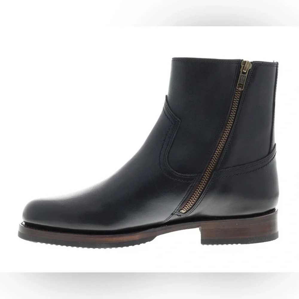 New Frye Sawyer Inside Zip 80304 Vintage Black Boots Mens Sz 8.5 M